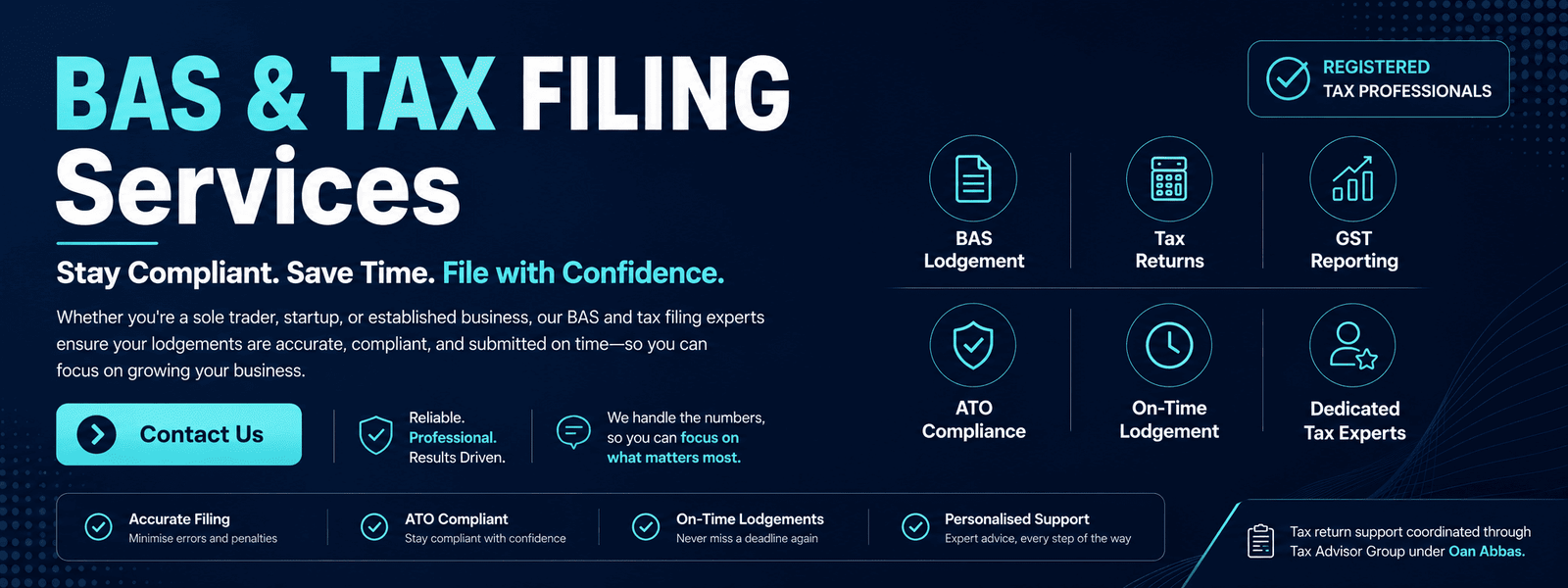BAS lodgement services Melbourne support for GST reporting, business activity statements and organised compliance records.